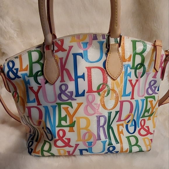 Dooney & Bourke rainbow Retro handbag - Picture 2 of 16